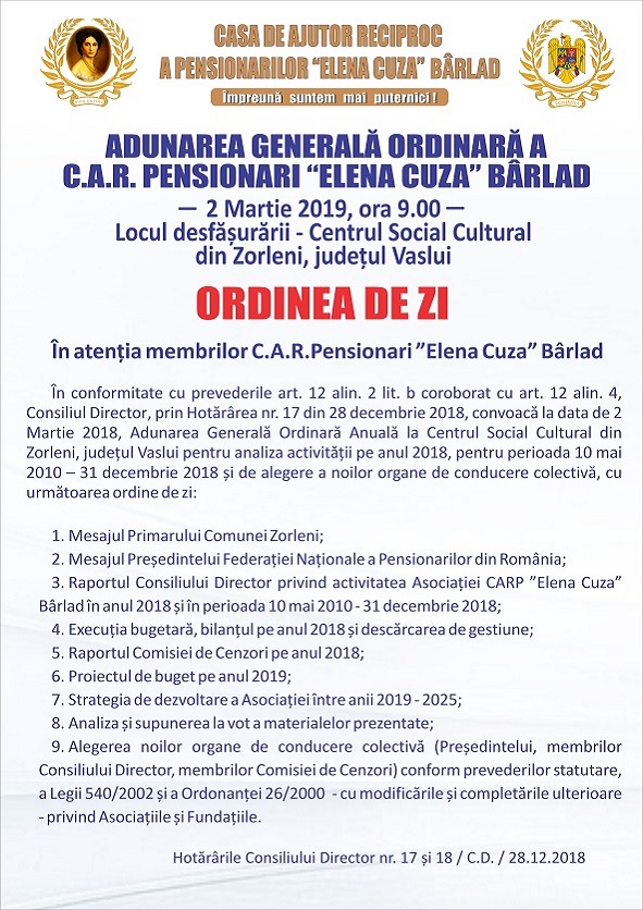 ORDINEA DE ZI 